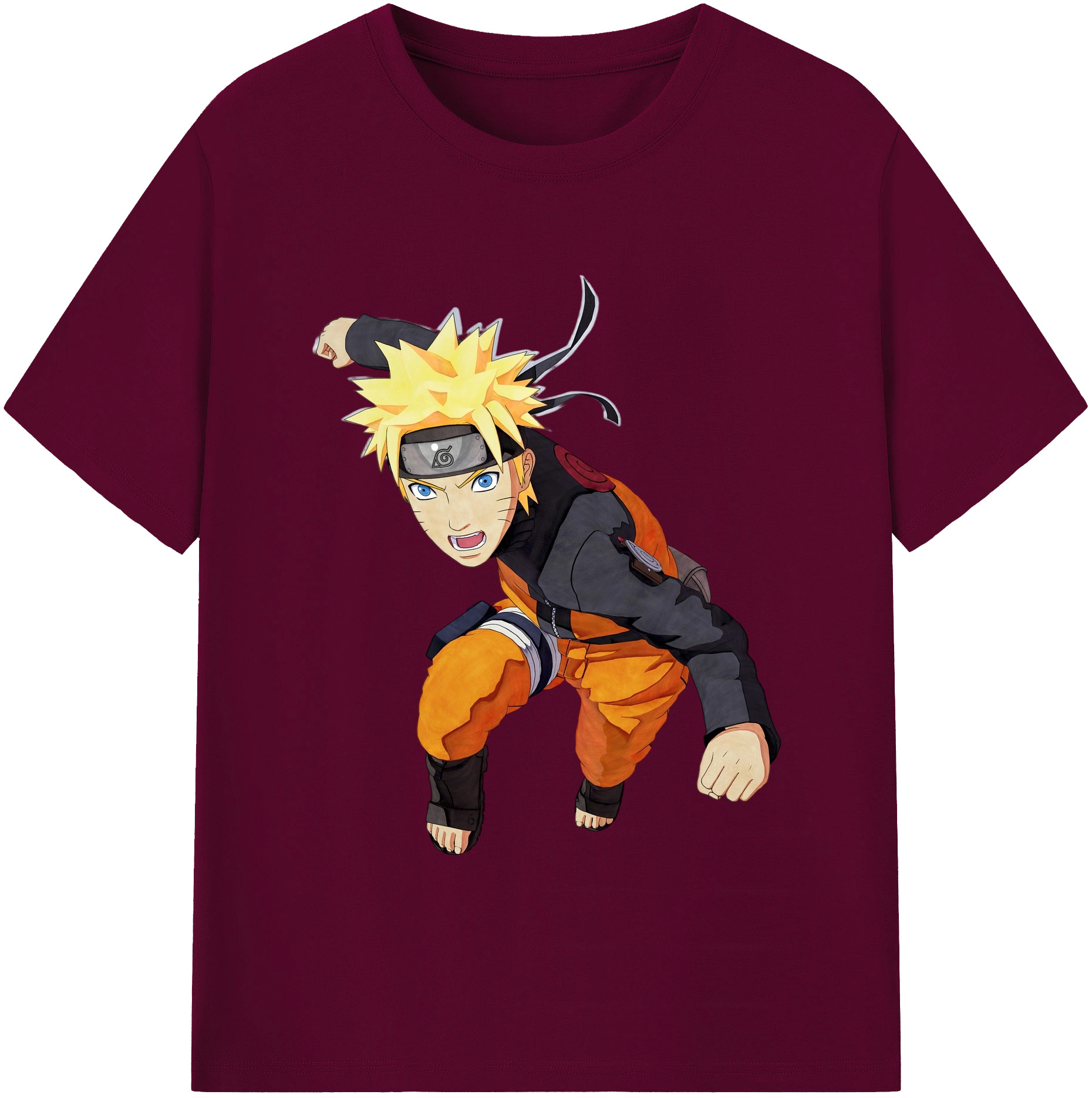 （画像用） NARUTO -ナルト- うずまき ナルト Uzumaki Naruto レディースカジュアルプリントTシャツ（綿100％）